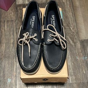 Sperry Men's navy Boat Shoes 9.5